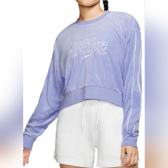 Nike Women's Cropped Sweater - Picture 1 of 7
